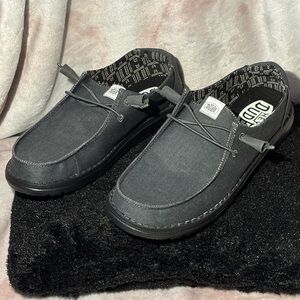 Dark Gray HeyDude Slides